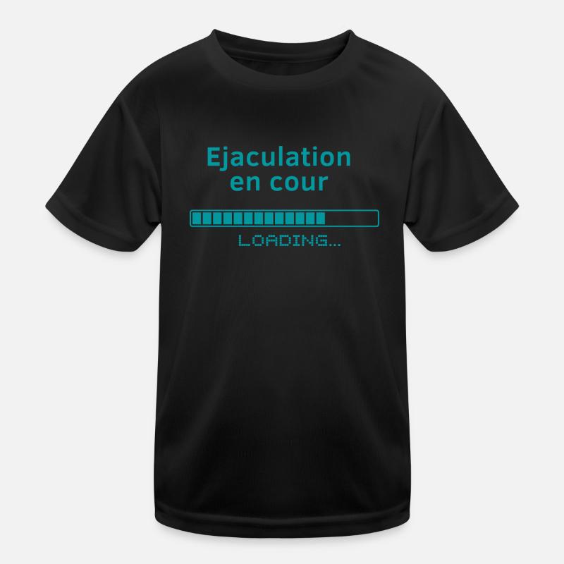 Ejaculation en cour T-shirt sport Enfant