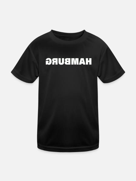 HAMBURG - Kids Functional T-Shirt - black - Front
