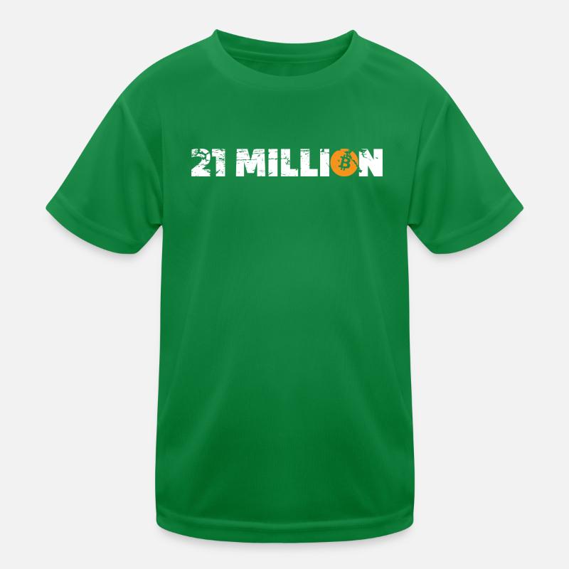 21 million Bitcoin Kids Functional T-Shirt