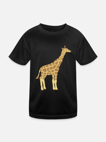 Giraffe for children - Kids Functional T-Shirt - black - Front
