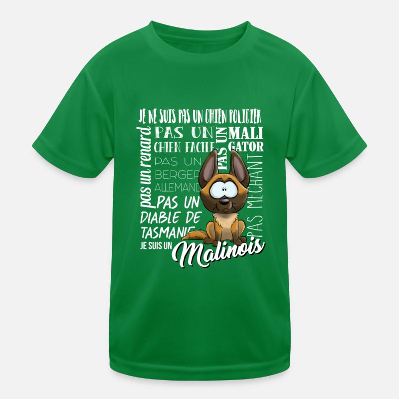 Je Suis Malinois - blanc FR T-shirt sport Enfant