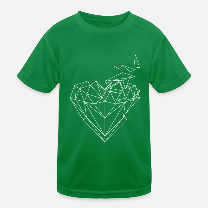 Herz Design Geschenk Love Kinder Funktions-T-Shirt