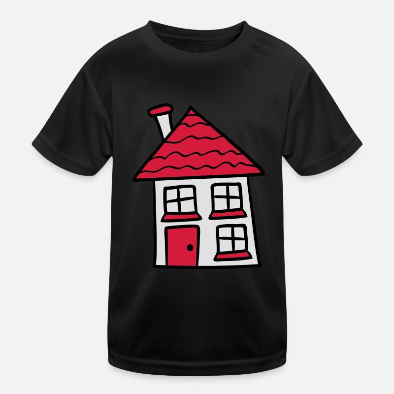 süßes kleines haus häuschen eigenheim bauen bauher Kinder Funktions-T-Shirt