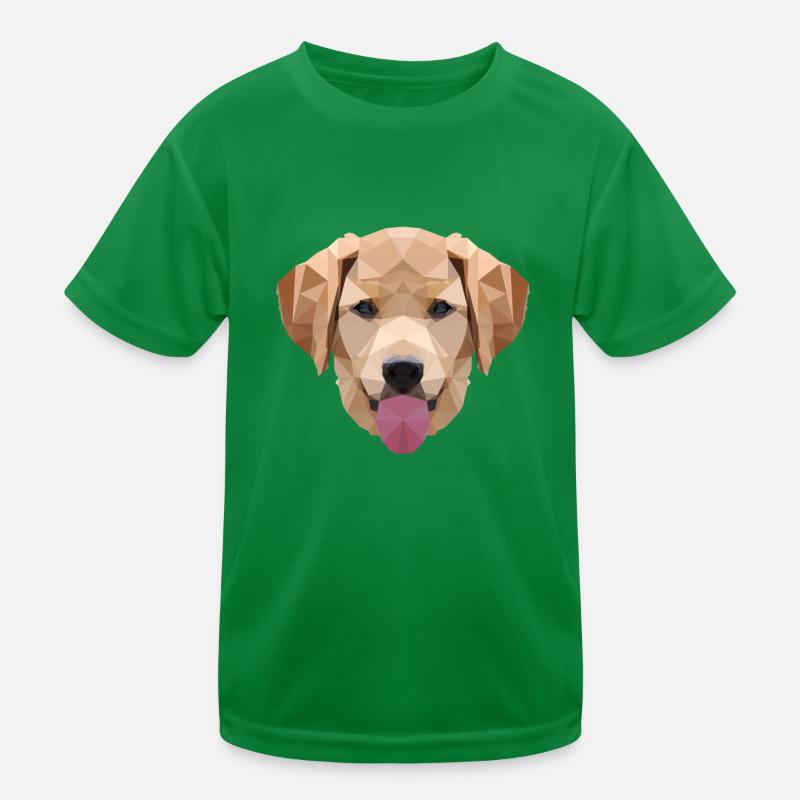 Polygon Labrador, Polygon, Hund, Labrador Kinder Funktions-T-Shirt