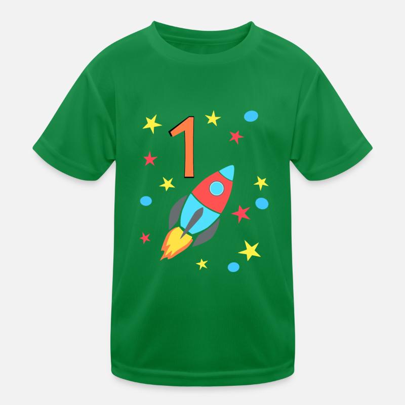 Birthday Rocket 1 Kids Functional T-Shirt