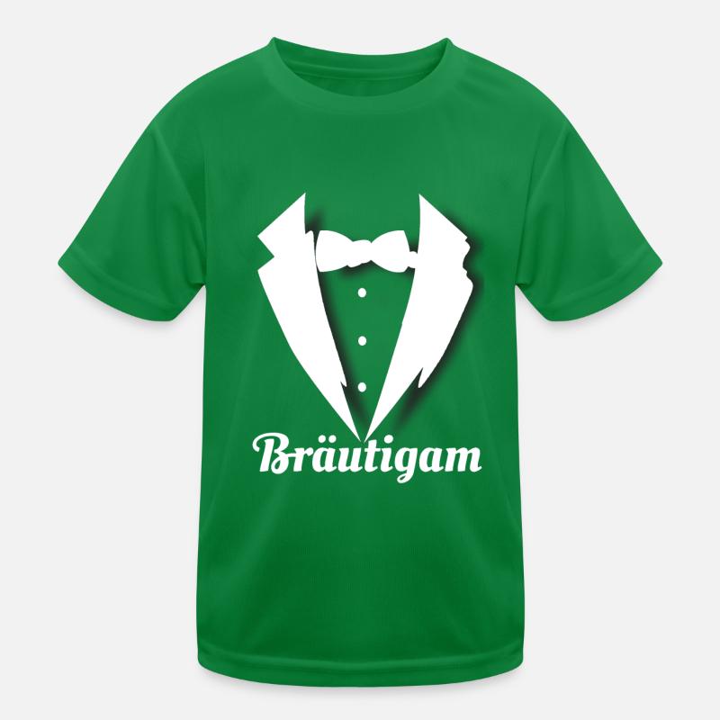 Bräutigam bachelor Hochzeit polterabend Kinder Funktions-T-Shirt