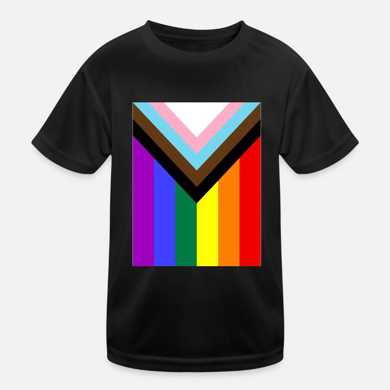 Regenbogen Pride Flagge Kinder Funktions-T-Shirt