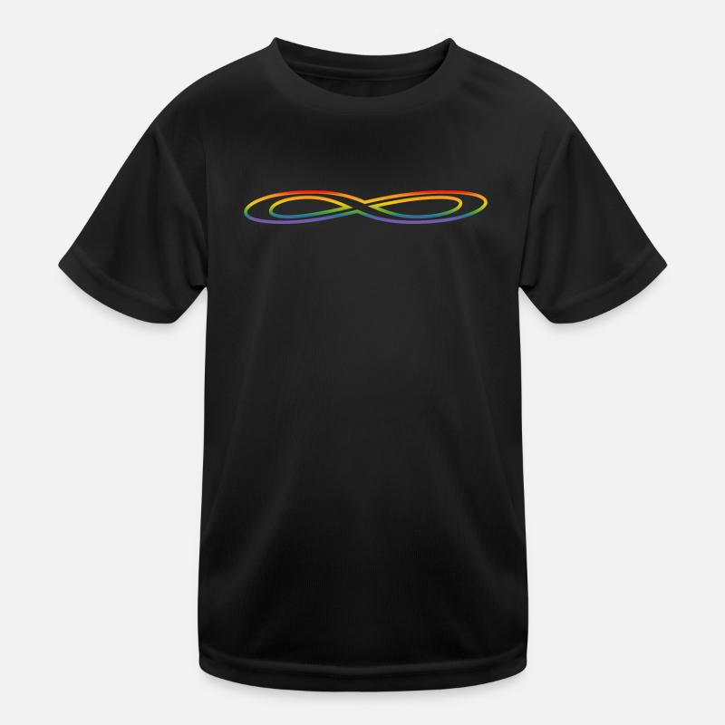 Regenbogen breite Unendlichkeit Kinder Funktions-T-Shirt