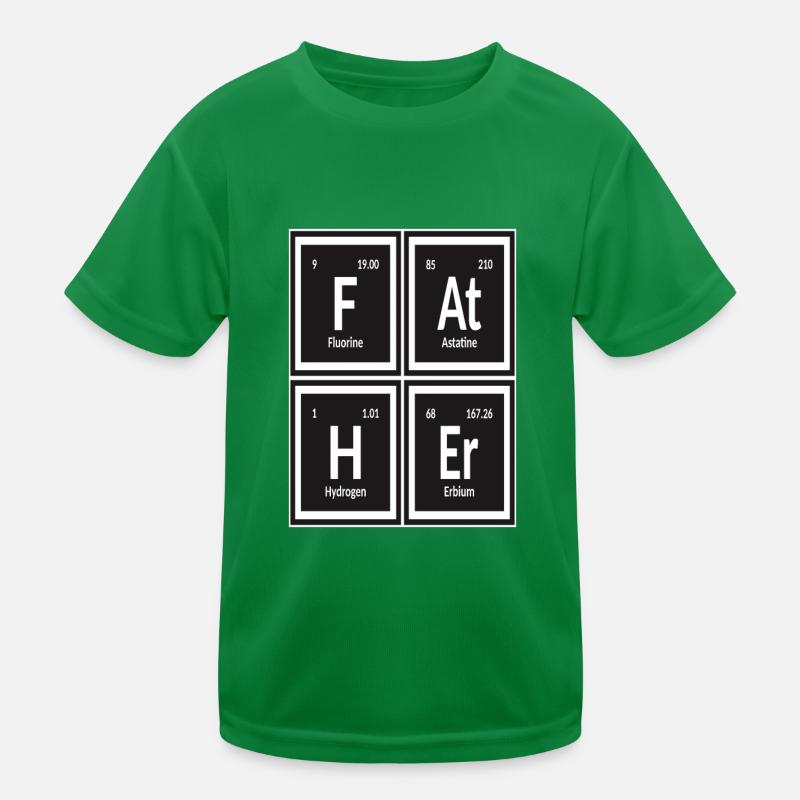 Vater | Periodensystem der Elemente Kinder Funktions-T-Shirt