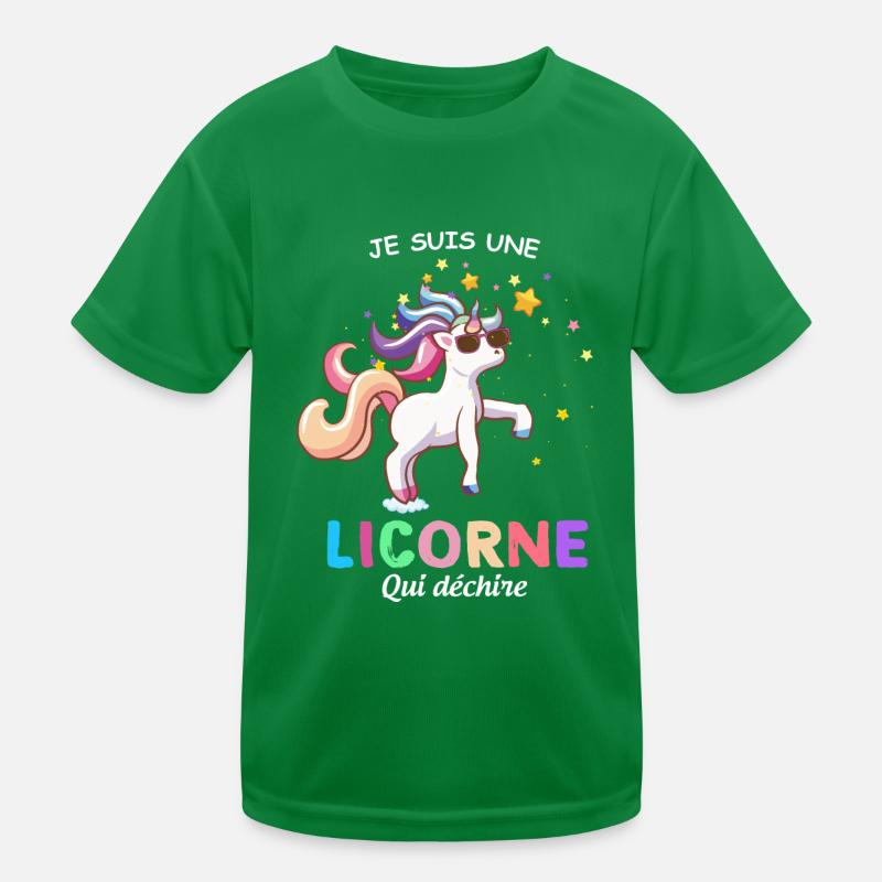 La Licorne Qui Déchire Idée Cadeau Cool T-shirt sport Enfant