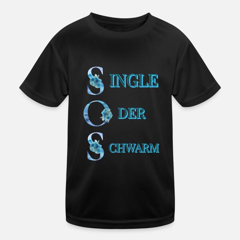SOS Single oder Schwarm Kinder Funktions-T-Shirt