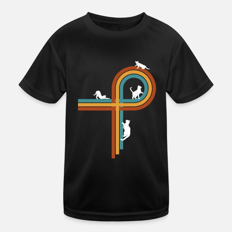 Retro vintage geometry Kids Functional T-Shirt