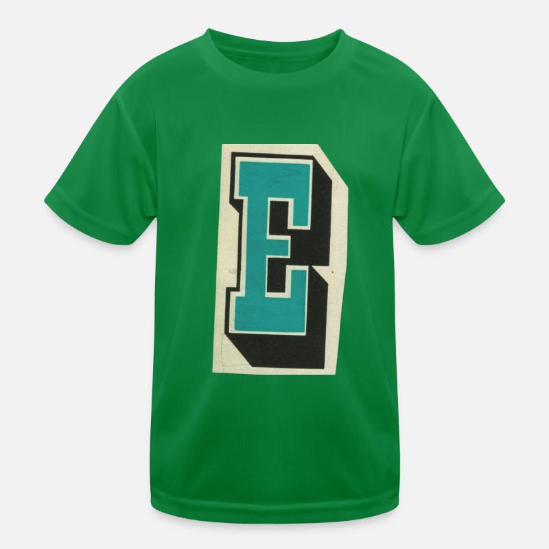 Lettre E T-shirt sport Enfant
