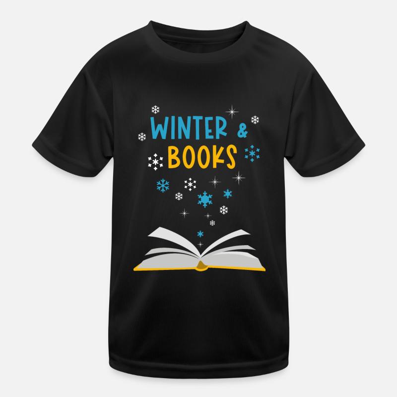 Winter Cozy Lesebücher Schnee Natur Kinder Funktions-T-Shirt