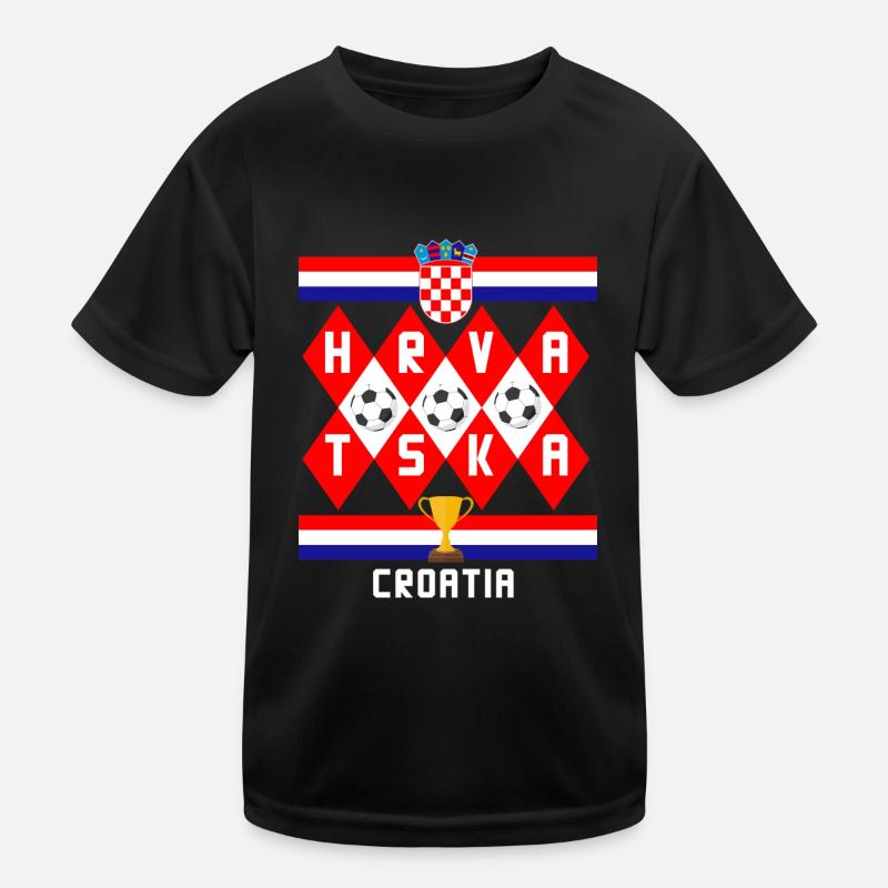 Croatia Kids Functional T-Shirt