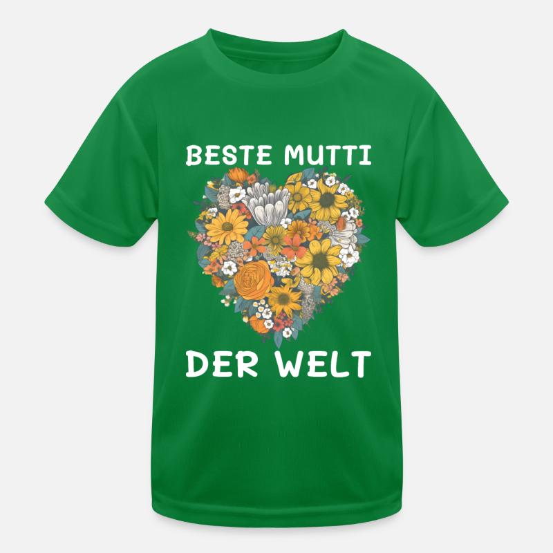 BESTE Mutti DER WELT Geschenk Kinder Funktions-T-Shirt