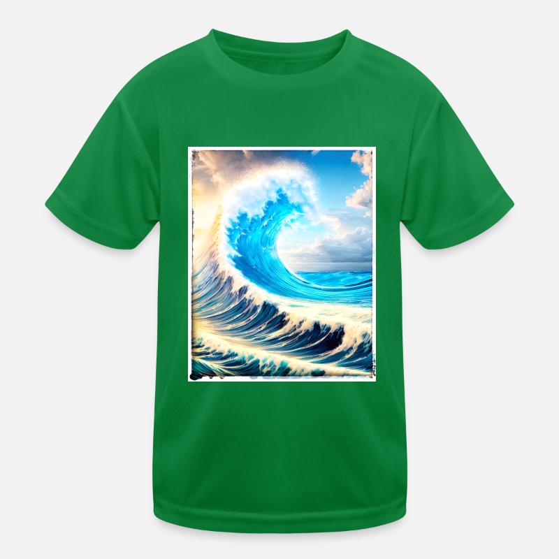 Perfect Wave #002f Kinder Funktions-T-Shirt