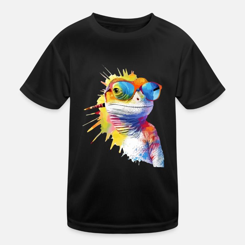 Pik die Eidechse Kinder Funktions-T-Shirt
