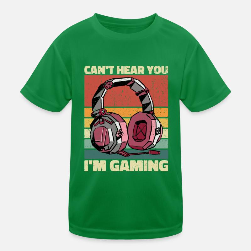 Je ne peux pas vous entendre dans le jeu - Cool Gaming Design T-shirt sport Enfant