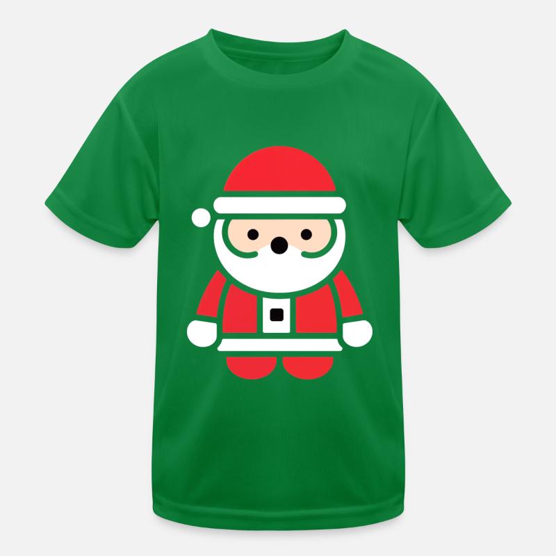 Weihnachtsmann Kinder Funktions-T-Shirt