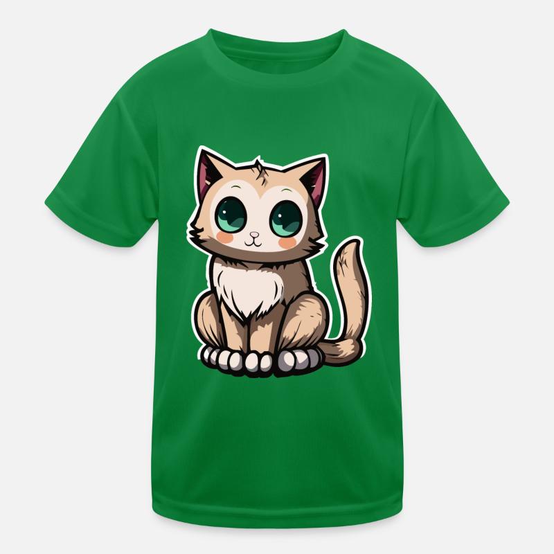 cute cat Kids Functional T-Shirt