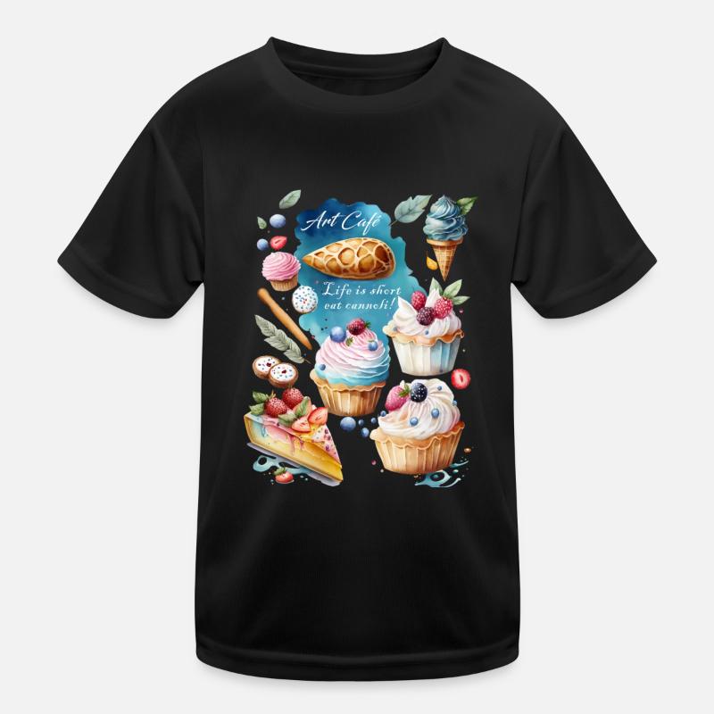 Art Café Milan 02 Kids Functional T-Shirt