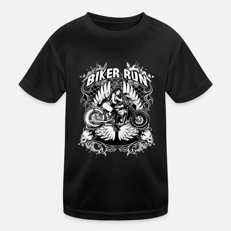 Biker Kinder Funktions-T-Shirt