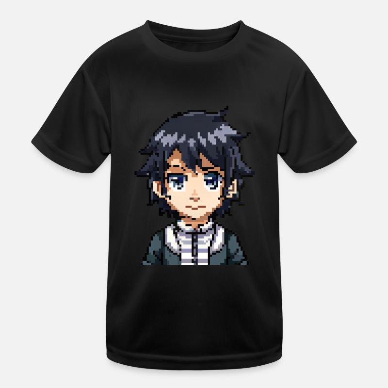 Figurine d’anime en 8 bits T-shirt sport Enfant