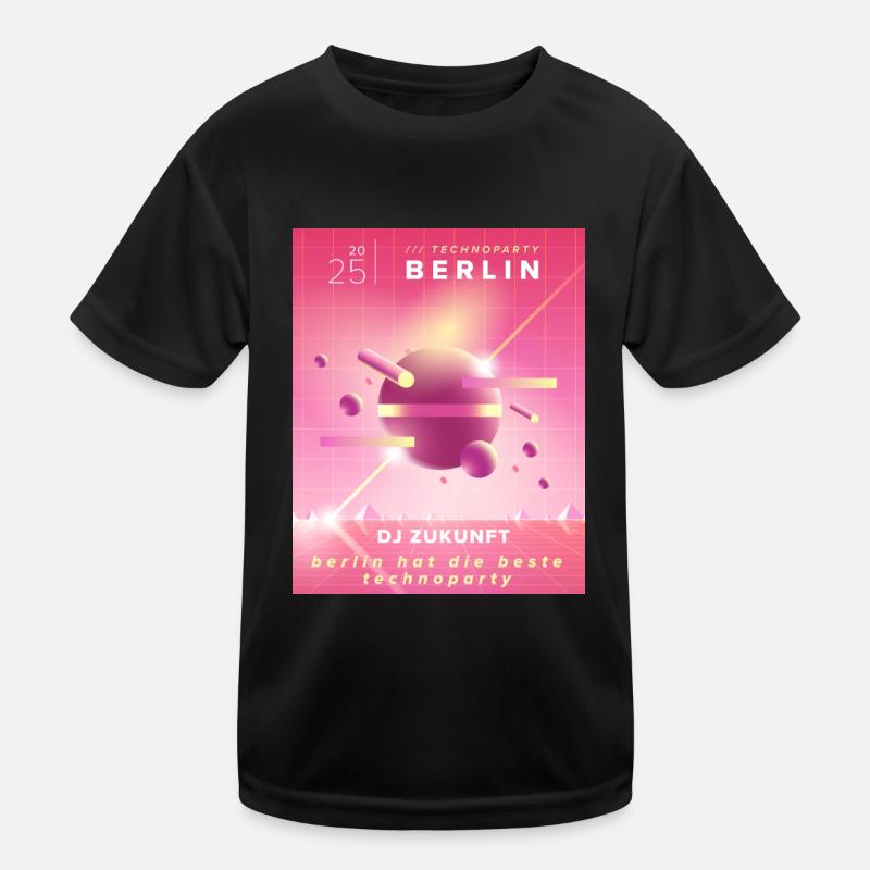 Berliner Techno Kinder Funktions-T-Shirt