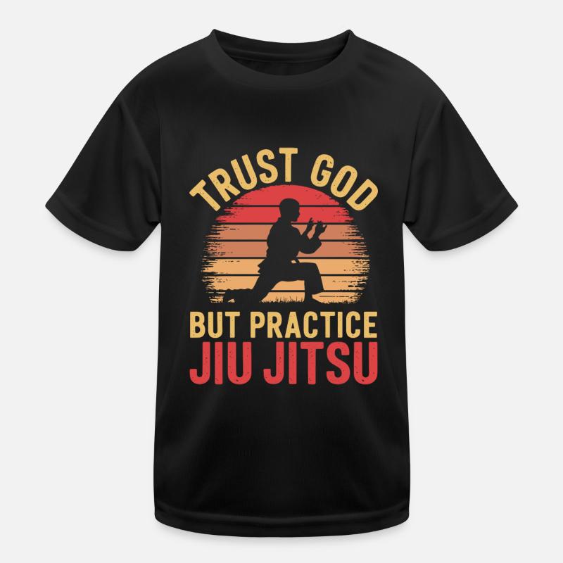 Mit Glauben und Stärke rollen Kinder Funktions-T-Shirt