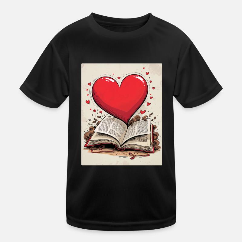 Liebesbuch Kinder Funktions-T-Shirt