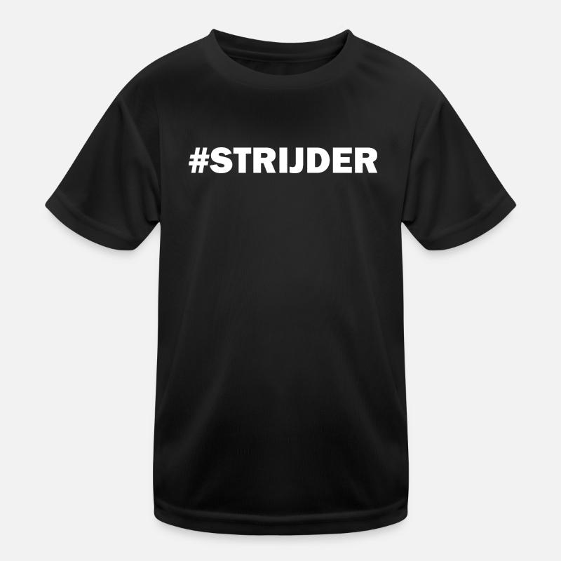Krieger Weiß - Kinder Funktions-T-Shirt - Schwarz