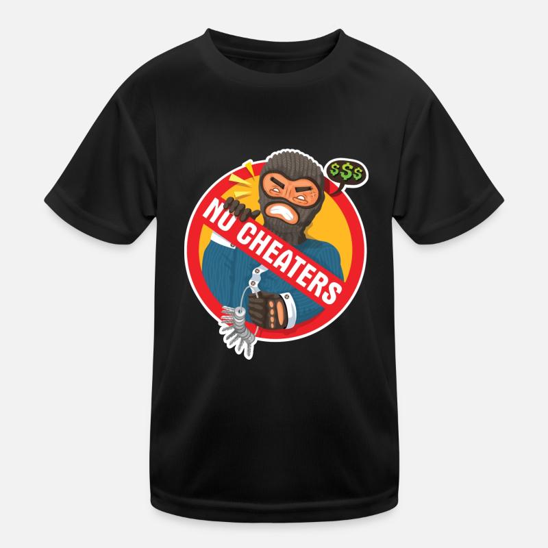 Cheating will not be tolerated - Kids Functional T-Shirt - black