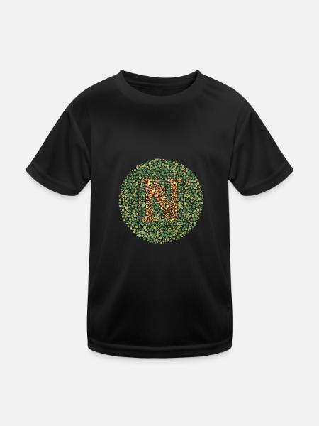 Nu test d'oeil - T-shirt sport Enfant - noir - Devant