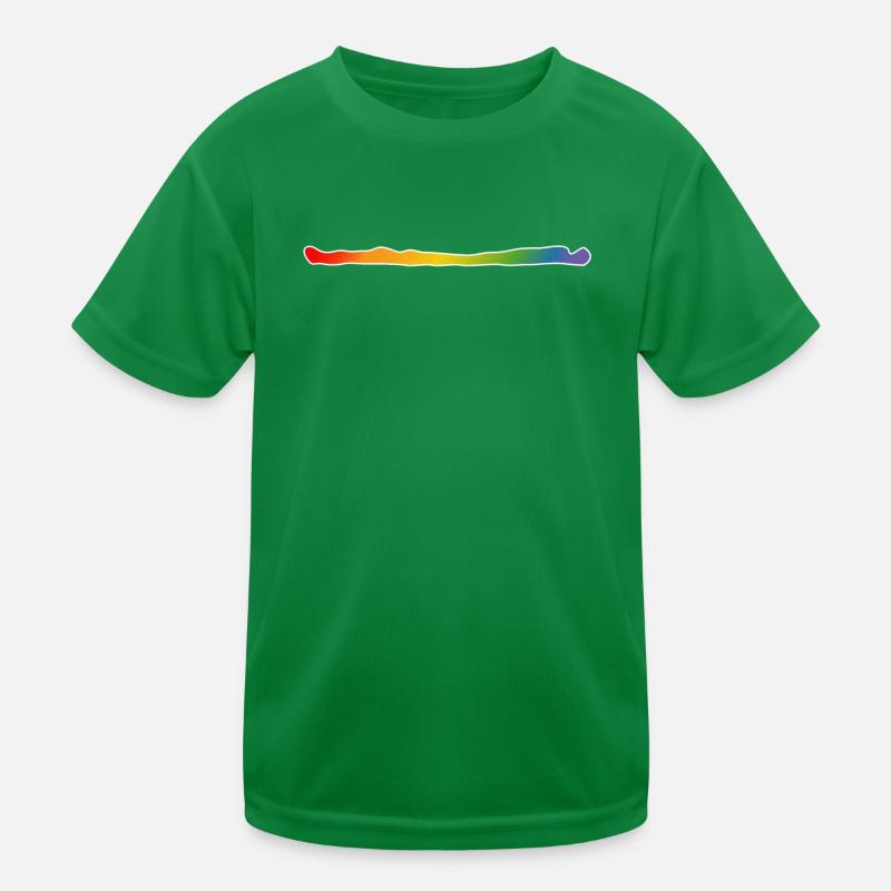 Chemise arc-en-ciel blanche LGBT lgbtqi queer T-shirt sport Enfant