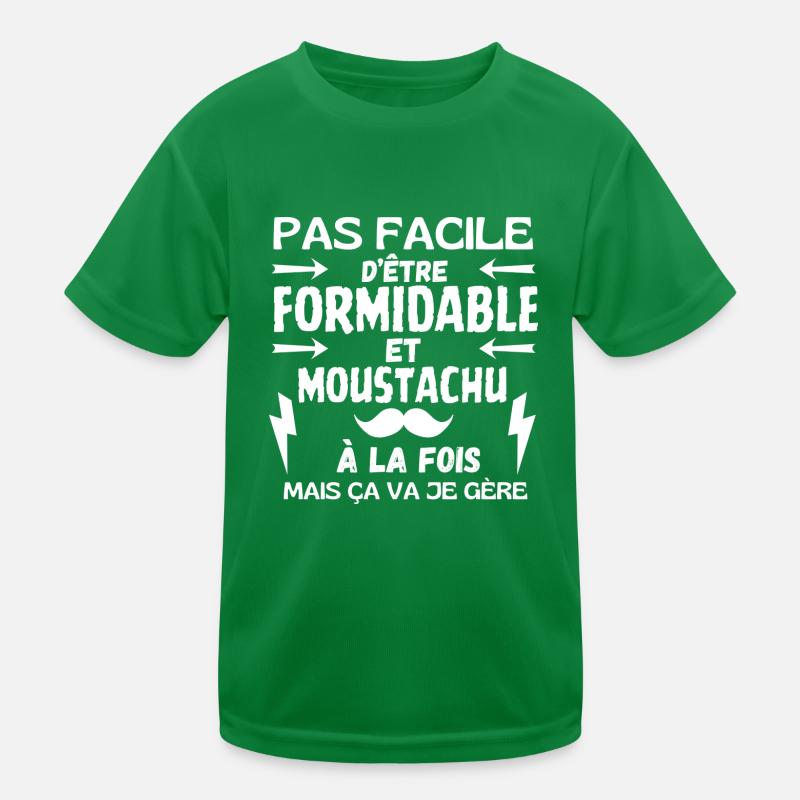 FORMIDABLE MOUSTACHU T-shirt sport Enfant