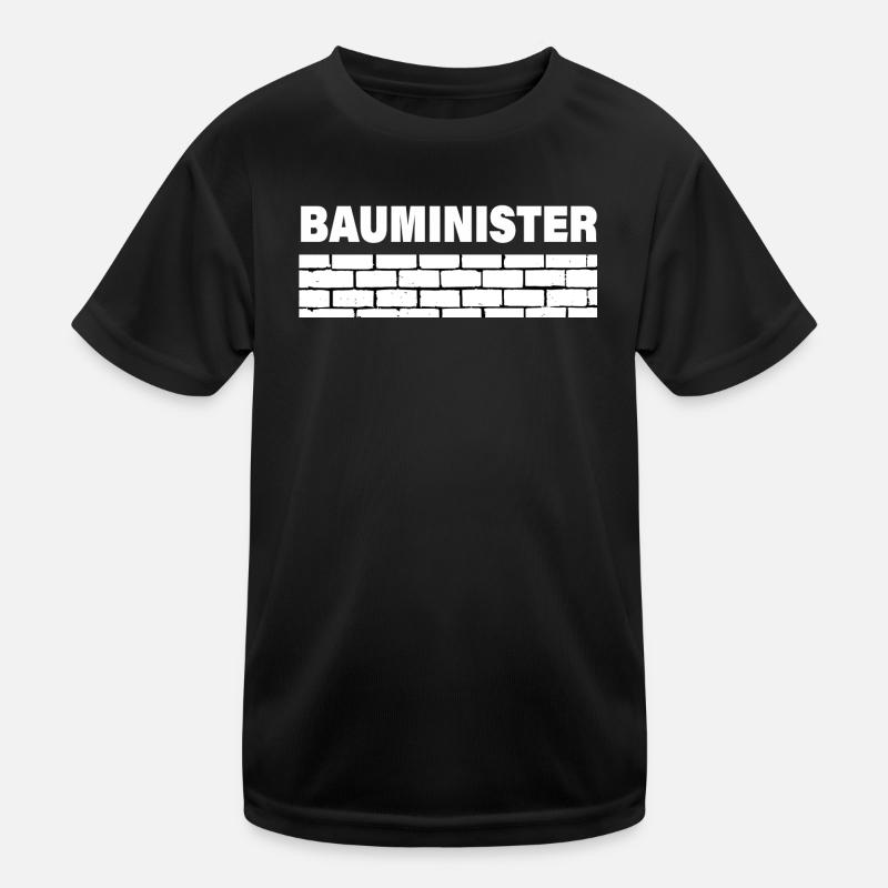 BAUMINISTER - Kinder Funktions-T-Shirt - Schwarz