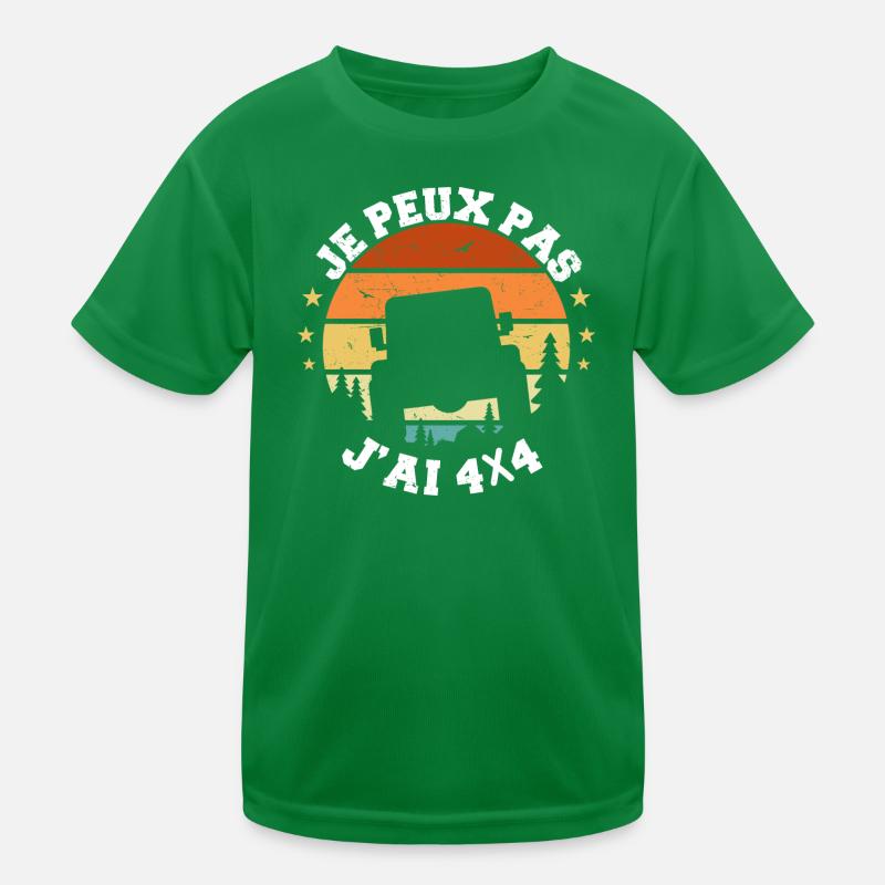 4x4 - I can't I have 4X4 - 4X4 humor Kids Functional T-Shirt