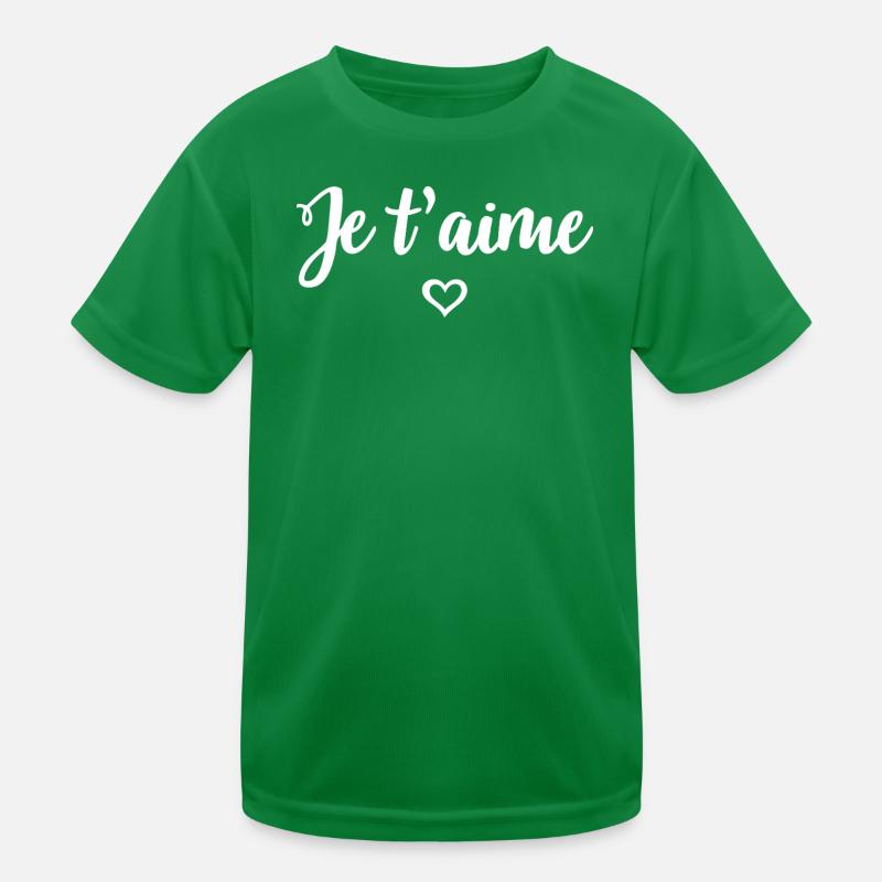 Ich liebe dich Kinder Funktions-T-Shirt