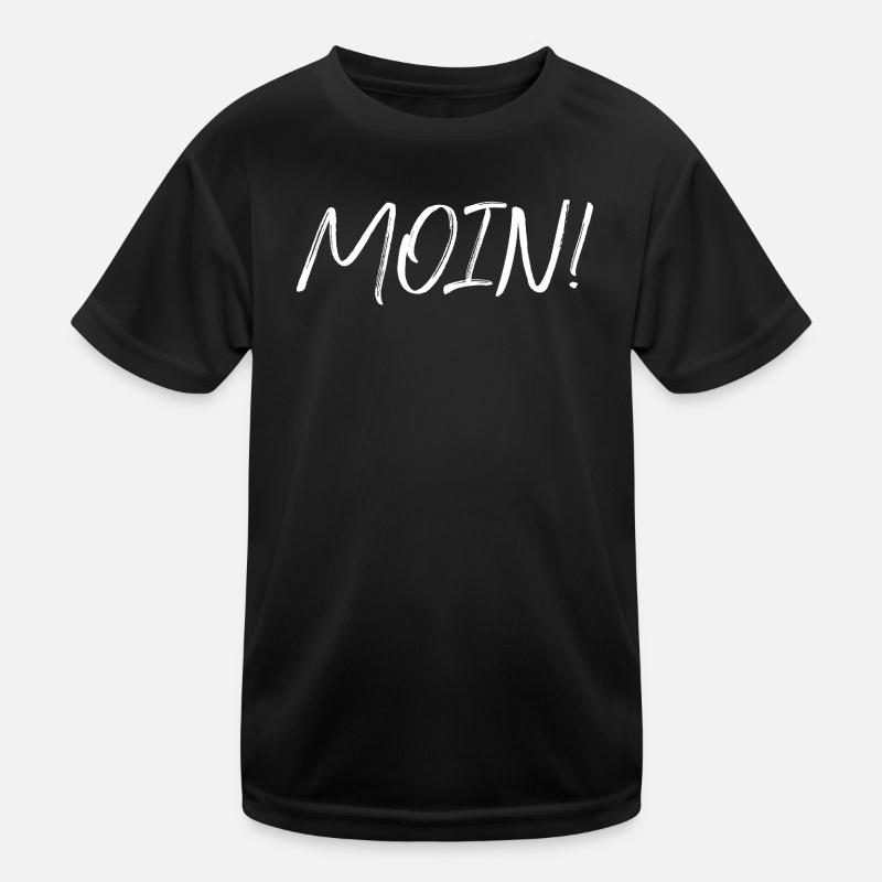 MOIN!, white - Kids Functional T-Shirt - black