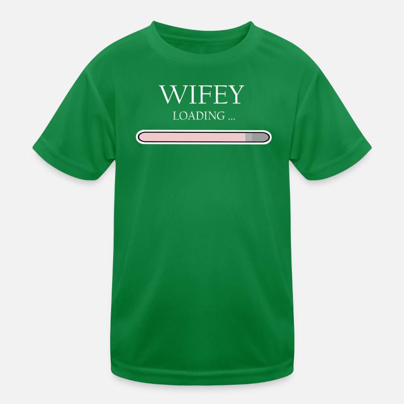 Wifey Loading Progress, Engagement & Wedding Kids Functional T-Shirt