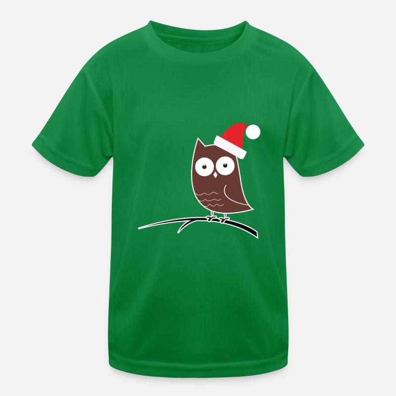 Die Weihnachts-Eule! Geschenk Idee Kinder Funktions-T-Shirt