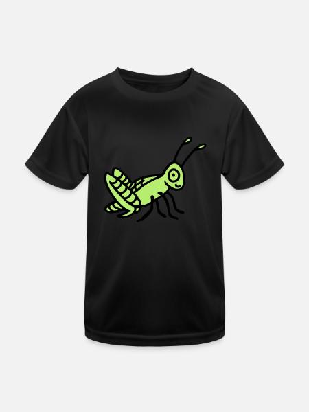 Grasshopper - Kids Functional T-Shirt - black - Front