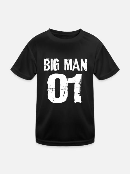 Big man, big man - Kids Functional T-Shirt - black - Front