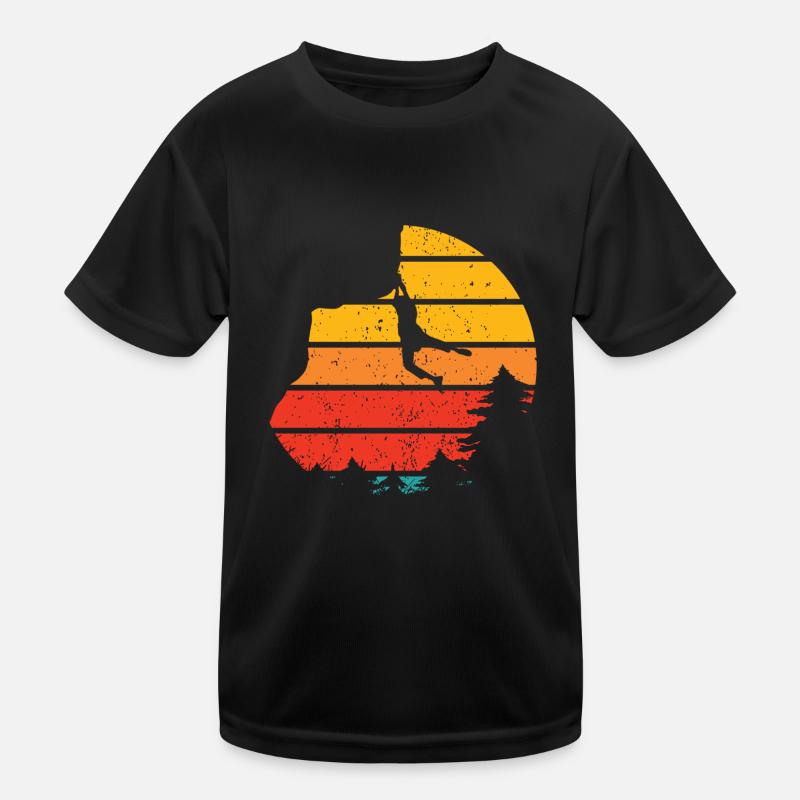 Trad Climbing Rock Climbing Kids Functional T-Shirt
