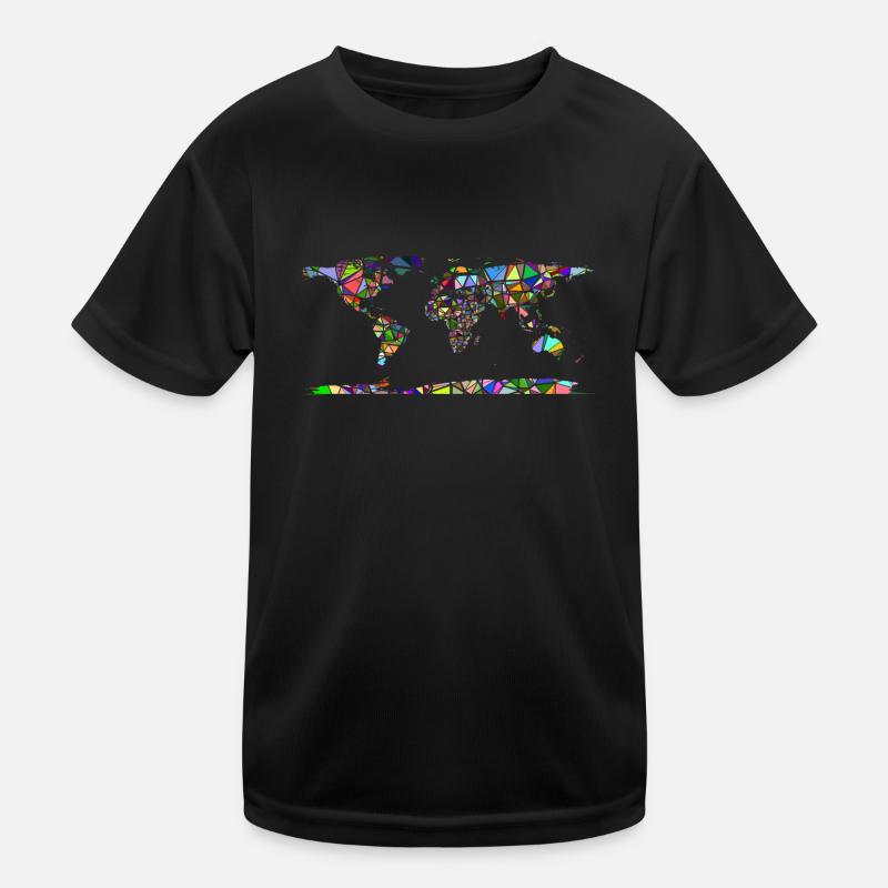 Abstract world map Kids Functional T-Shirt