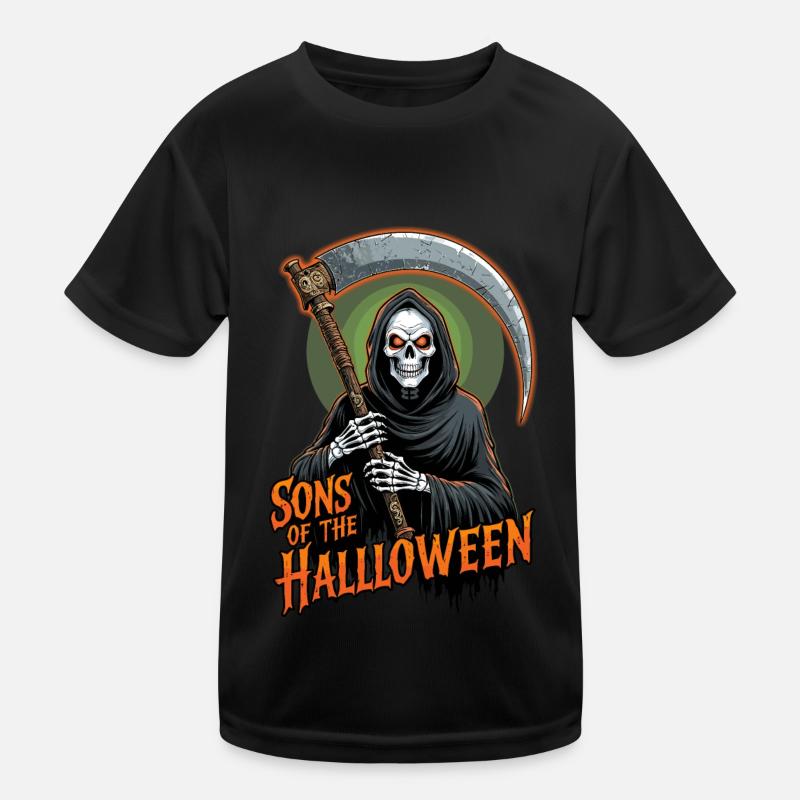 Faucheuse d’Halloween T-shirt sport Enfant