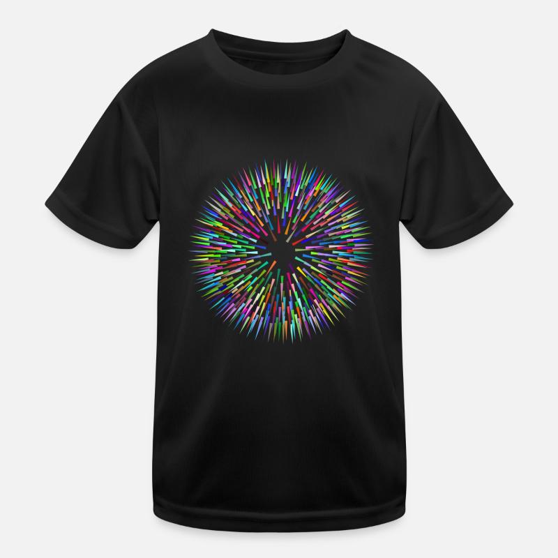 Colorful needles abstract Kids Functional T-Shirt