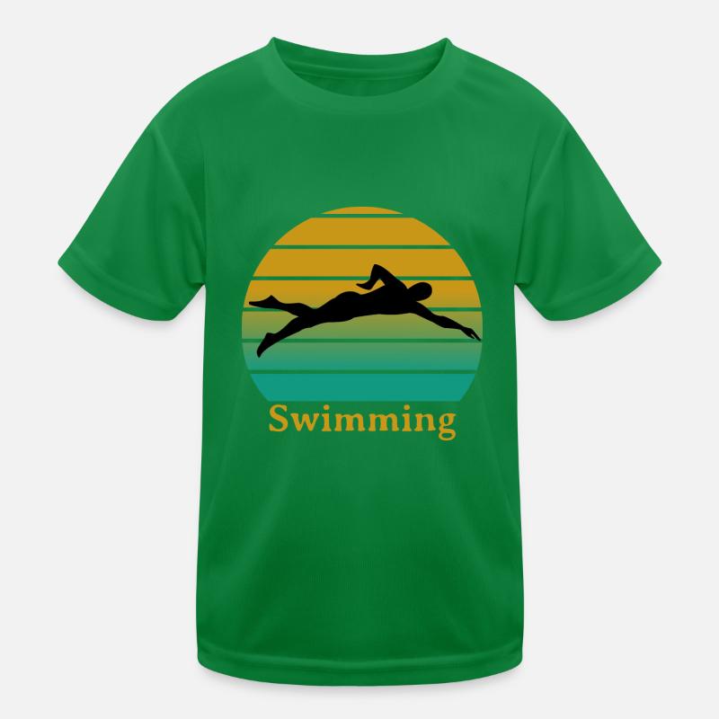 Swimming Kids Functional T-Shirt