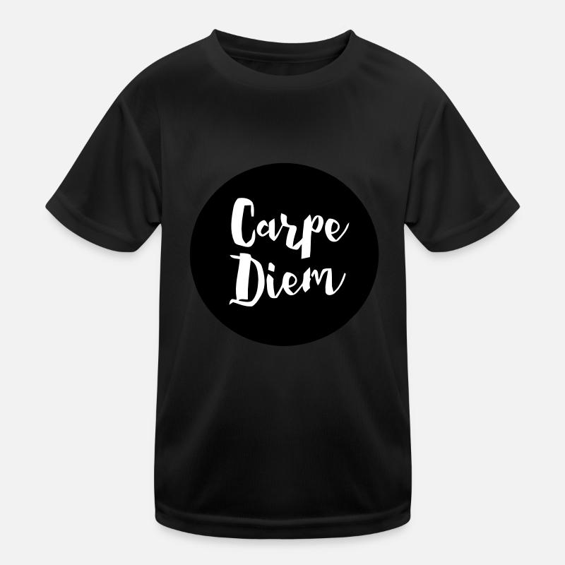CARPE DIEM - Kids Functional T-Shirt - black
